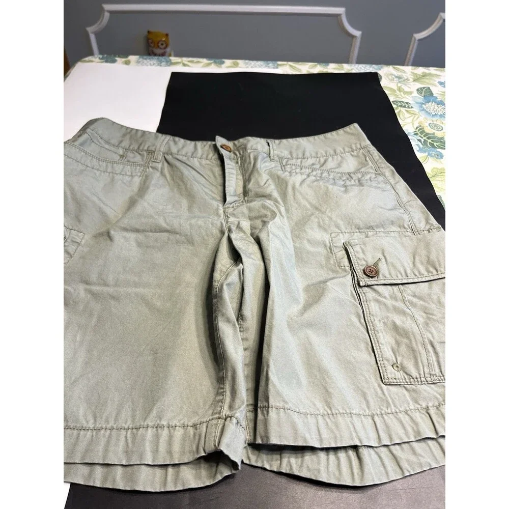 Lauren Ralph Lauren Light Olive Green Cargo Hiking Shorts Sz 10